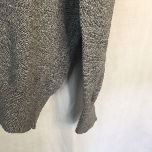 Grey with Sequins V Neck Cardigan Sweater Torrid Size 1 Cotton - Picture 7 of 12